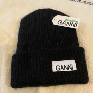 NWT Ganni Soft Beanie- Wool Blend